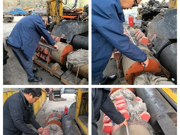 赴甘肅實地測繪鏈輪軸組、刮板